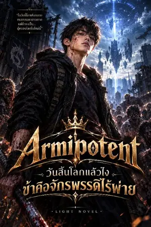 ปกนิยาย Armipotent วันสิ้นโลกแล้วไง ข้าคือจักรพรรดิไร้พ่าย(นิยายแปล)