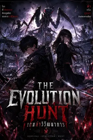 ปกนิยาย The Evolution Hunt  เกมล่าวิวัฒนาการ