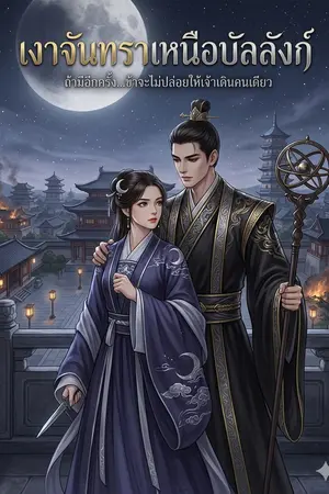 ปกนิยาย เงาจันทราเหนือบัลลังก์