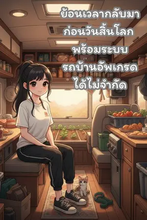 ปกนิยาย ย้อนเวลากลับมาก่อนวันสิ้นโลกพร้อมระบบรถบ้านอัพเกรดได้ไม่จำกัด