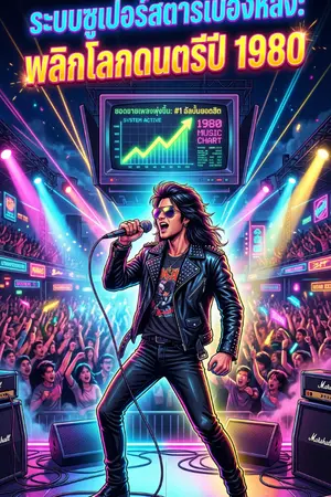 ปกนิยาย ระบบซูเปอร์สตาร์เบื้องหลัง: พลิกโลกดนตรีปี 1980