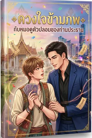 ปกนิยาย ดวงใจข้ามภพ กับหมอดูตัวปลอมของท่านประธาน
