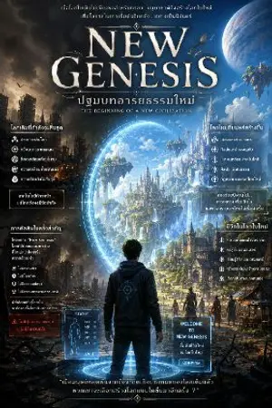 ปกนิยาย แกนเรื่อง New Genesis