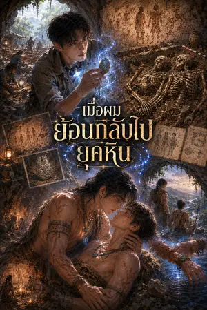 ปกนิยาย เมื่อผมย้อนกลับไปยุคหิน