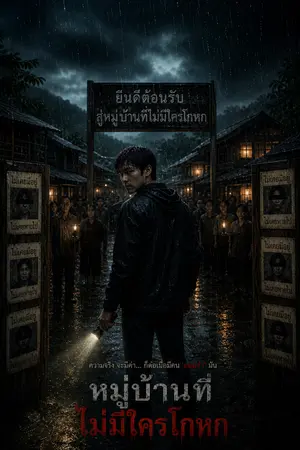 ปกนิยาย หมู่บ้านที่ไม่มีใครโกหก