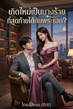 ปกนิยาย เกิดใหม่เป็นนางร้ายที่สุดท้ายได้กับพระเอก?