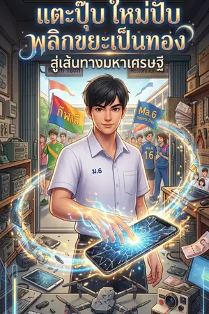ปกนิยาย แตะปุ๊บ ใหม่ปั๊บ! พลิกขยะเป็นทองคำ
