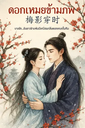 ปกนิยาย ดอกเหมยข้ามภพ มีอีบุ๊ค