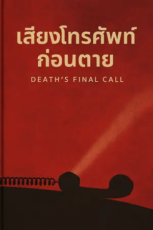 ปกนิยาย เสียงโทรศัพท์ก่อนตาย