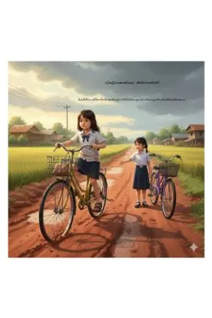 ปกนิยาย เด็กหญิงจากถนนดินแดง กับจักรยานคันยักษ์
