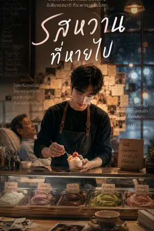 ปกนิยาย รสหวานที่หายไป