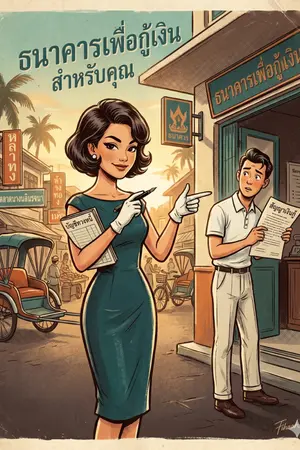 ปกนิยาย เกิดใหม่เป็นตัวอิจฉาหน้าโง่ในยุค 2500 แล้วไง? ในเมื่อฉันเป็นสาวออฟฟิศสายทวงหนี้