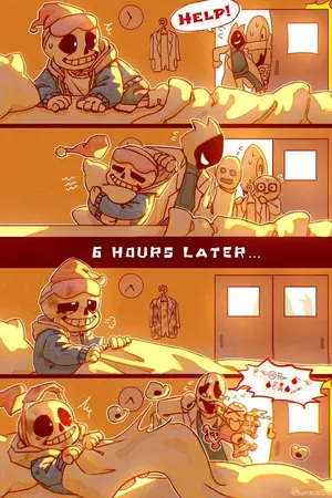 ปกนิยาย Undertale The original | Sans au x Classic Sans (sans ut)