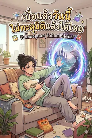 ปกนิยาย เบื่อแล้ววันนี้...ไม่ทะลุมิติแล้วได้ไหม(จบแล้ว/อ่านฟรี)