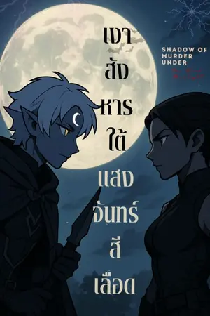 ปกนิยาย เงาสังหารใต้แสงจันทร์สีเลือด
