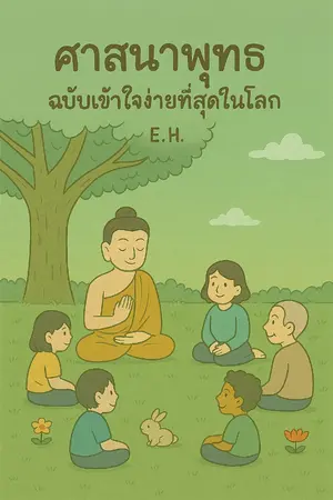 ปกนิยาย ศาสนาพุทธฉบับเข้าใจง่ายที่สุดในโลก เล่ม 1 "พระพุทธศาสนาคืออะไร?"