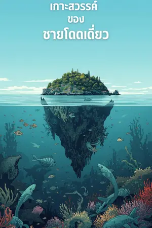 ปกนิยาย เกาะสวรรค์ของชายโดดเดี่ยว