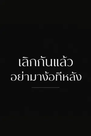 ปกนิยาย เลิกกันแล้ว อย่ามาง้อทีหลัง