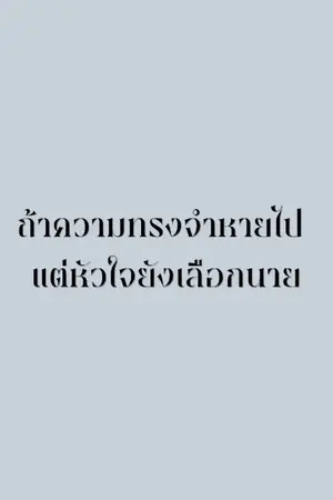 ปกนิยาย ถ้าความทรงจำหายไป แต่หัวใจยังเลือกนาย