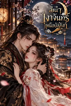 ปกนิยาย ลำนำเงาจันทร์เหนือบัลลังก์