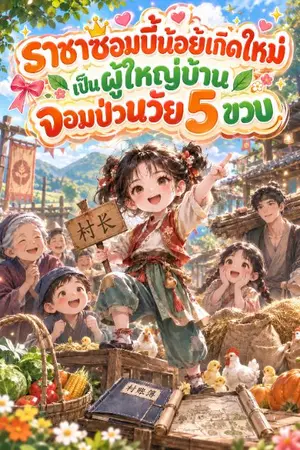 ปกนิยาย ราชาซอมบี้น้อยเกิดใหม่ เป็นผู้ใหญ่บ้านจอมป่วนวัย 5 ขวบ