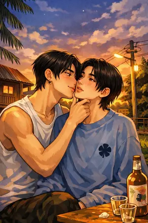 ปกนิยาย ผัวผมเป็นผู้ใหญ่บ้าน (ฉบับไทบ้าน)/yaoi