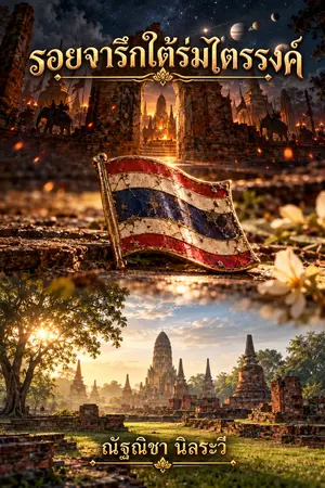 ปกนิยาย รอยจารึกใต้ร่มไตรรงค์