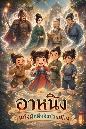 ปกนิยาย อาหนิง แก๊งนักสืบจิ๋วป่วนเมือง