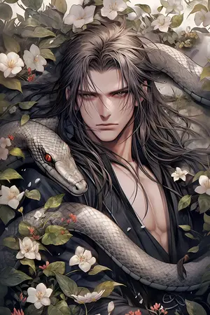 ปกนิยาย อสรพิษพ่นรัก