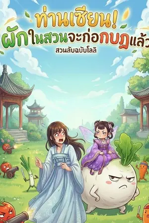 ปกนิยาย ท่านเซียน! ผักในสวนจะก่อกบฏแล้ว!!