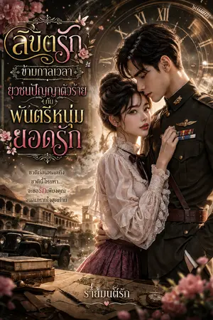ปกนิยาย ลิขิตรัก ข้ามกาลเวลา ยุวชนปัญญาตัวร้ายกับพันตรีหนุ่มยอดรัก