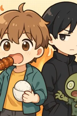 ปกนิยาย วันสิ้นโลกไม่เท่าไหร่ แต่ไม่ได้กินข้าวนี้เรื่องใหญ่!!? (BL)