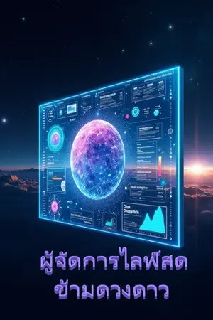 ปกนิยาย ผู้จัดการไลฟ์สดข้ามดวงดาว