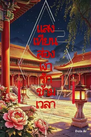 ปกนิยาย แสงเทียนส่องเงารักข้ามเวลา