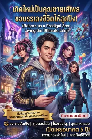 ปกนิยาย เกิดใหม่เป็นคุณชายเสเพล ขอบรรเลงชีวิตให้สุดปัง! (Reborn as a Prodigal Son: Living the Ultimate Life!)