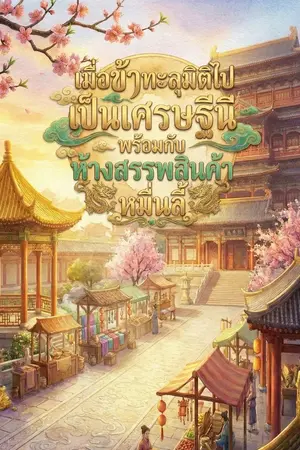 ปกนิยาย เมื่อข้าทะลุมิติไปเป็นเศรษฐีนีพร้อมกับห้างสรรพสินค้าหมื่นลี้