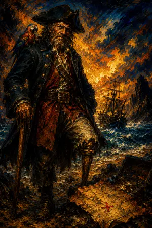 ปกนิยาย เกาะมหาสมบัติ (Treasure Island)