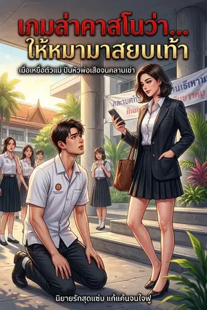 ปกนิยาย เกมล่าคาสโนว่า...ให้หมามาสยบเท้า
