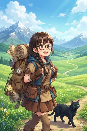 ปกนิยาย the adventure begins! บันทึกการเดินทางในฐานะนักผจญภัยผู้ไร้พลังวิเศษ