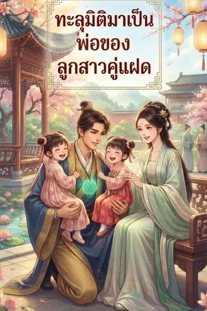 ปกนิยาย ทะลุมิติมาเป็นพ่อของลูกสาวคู่แฝด