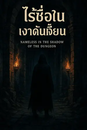 ปกนิยาย “ไร้ชื่อในเงาดันเจี้ยน” (Nameless in the Endless Dungeon)