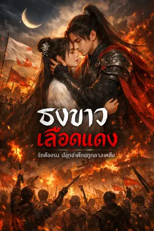 ปกนิยาย ธงขาวเลือดแดง