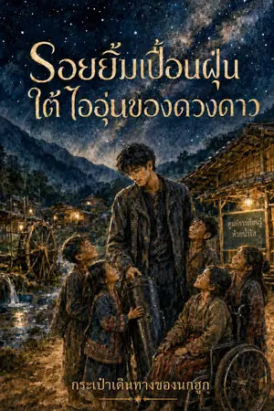 ปกนิยาย รอยยิ้มเปื้อนฝุ่น ใต้ไออุ่นของดวงดาว