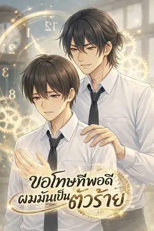 ปกนิยาย ขอโทษทีพอดีผมมันเป็นตัวร้าย