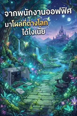ปกนิยาย จากพนักงานออฟฟิศมาโผล่ที่ต่างโลกได้ไงเนี่ย