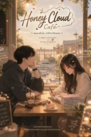 ปกนิยาย [Honey Cloud Cafe] ฝนตกวันนั้น ฉันเจอเธอที่คาเฟ่