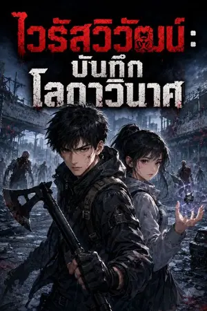 ปกนิยาย ไวรัสวิวัฒน์ : บันทึกโลกาวินาศ