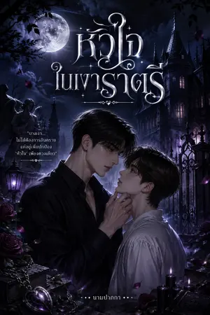 ปกนิยาย หัวใจในเงาราตรี