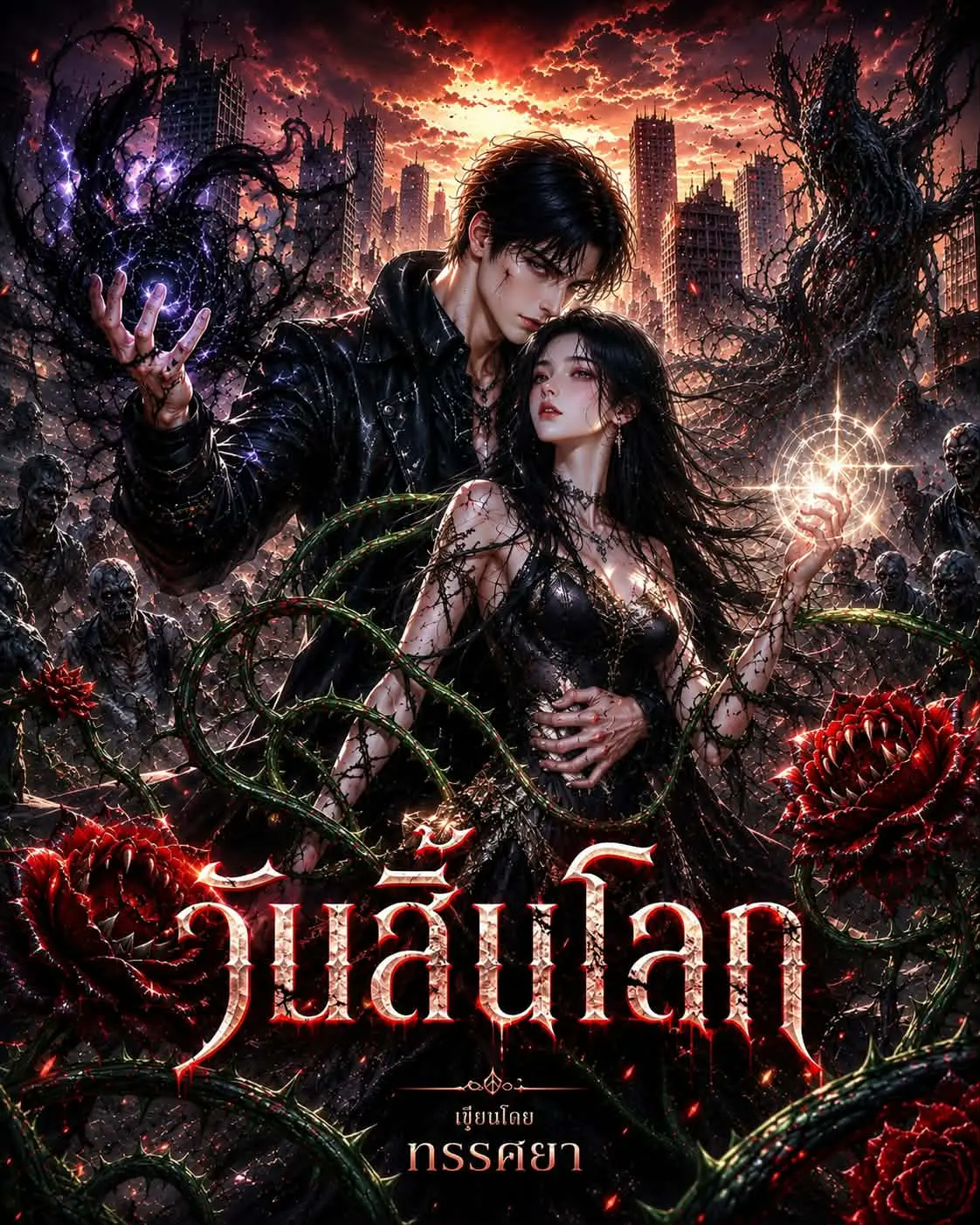 ปกนิยาย วันสิ้นโลก..