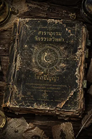 ปกนิยาย สารานุกรมจักรวาลวิทยาโลกปัญญา